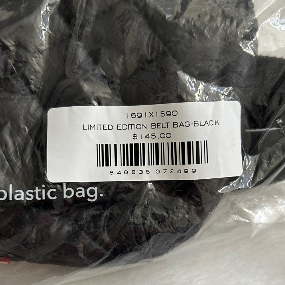 MZ Wallace Limited Edition Quilted Black Waist Bag, NWT - Picture 9 of 9